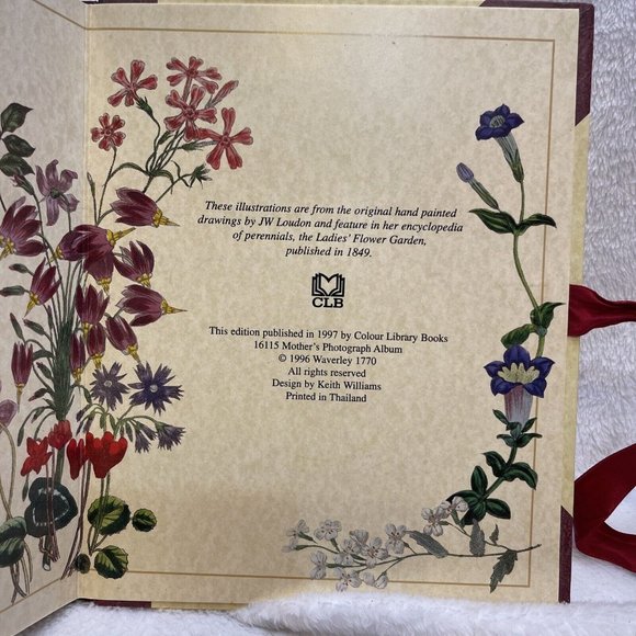 Vintage Mother's Photo Album Victorian Style Floral 7‎ 1/2 x 9" - Picture 12 of 12